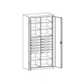 Pozostałe wyposażenie warsztatu - Malow Szafa warsztatowa SL 162.21 SL 162.21 - miniaturka - grafika 1