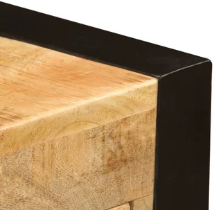 vidaXL Biurko z 2 szufladami, 110x50x77 cm, lite drewno mango - Biurka - miniaturka - grafika 7