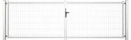 Ogrodzenia - WIŚNIOWSKI Brama dwuskrzydłowa VERA 400 x 123 cm ocynk - miniaturka - grafika 1