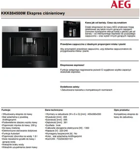 Ekspres do kawy AEG KKK884500M - Ekspresy do kawy - miniaturka - grafika 5
