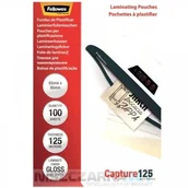 Folie do laminatora - Fellowes Folia do laminowania błyszcząca 65x95 mm 125 mikronów / 100szt - miniaturka - grafika 1