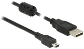 Kable USB - Delock Kabel USB 2.0 A USB 2.0 Mini-B M-M 3m czarny 84915 - miniaturka - grafika 1