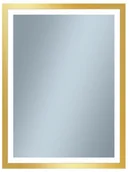 Lustra - VENTI Lustro z wbudowanym oświetleniem Luxed Gold 60 x 80 Venti - miniaturka - grafika 1