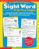 Pozostałe książki - Scholastic Teaching Resources 100 Write-And-Learn Sight Word Practice Pages - miniaturka - grafika 1