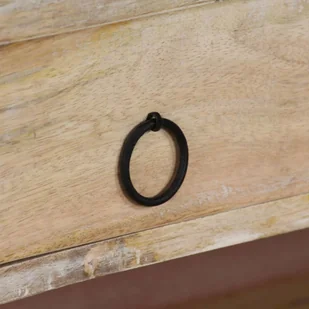 vidaXL Biurko  Sekretarzyk z litego drewna mango i stali 110 x 50 x 96 cm 244947 - Biurka - miniaturka - grafika 3