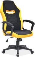 Fotele gamingowe - SIGNAL Fotel obrotowy gamingowy CAMARO CZARNY/ŻÓŁTY - miniaturka - grafika 1