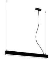 Lampy sufitowe - Thoro Nowatorska Lampa Wisząca PINNE 650 CZARNA Minimalistyczny Design Żyrandol Sufitowy Regulacja Długości Moduł LED Zimna Barwa Światła Oświetlenie nad Stół do Salonu Sypialni Oprawa THORO TH.033 - miniaturka - grafika 1