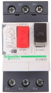Schneider GV2ME05 Wyłącznik silnikowy magn.- termiczny 0,63-1,0A - Wyłączniki światła i elektryczne - miniaturka - grafika 3