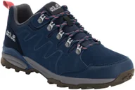 Buty trekkingowe damskie - Jack Wolfskin Buty hikingowe damskie REFUGIO TEXAPORE LOW W Dark Blue / Grey 4050821_1199 - miniaturka - grafika 1