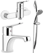 Zestawy prysznicowe - Deante Zestaw prysznicowy na drążku BGLA040M - miniaturka - grafika 1