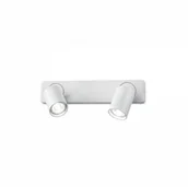 Lampy ścienne - Ideal Lux Kinkiet Rudy 229041 nowoczesna oprawa w kolorze białym - miniaturka - grafika 1