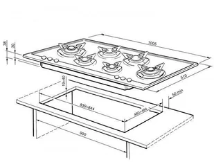 Płyta gazowa do zabudowy Smeg P106ES - Płyty gazowe do zabudowy - miniaturka - grafika 4