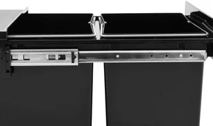 FENIKS vidaXL Kuchenny wysuwany, ciche zamykanie, 36 L vidaXL - Kosze na śmieci - miniaturka - grafika 6