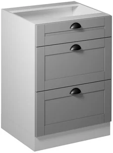 Szafka kuchenna stojąca Jena 60 cm kolor szary - Szafki kuchenne - miniaturka - grafika 3