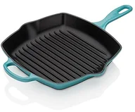 Patelnie - Le Creuset 20183261700422 Signature żeliwo patelnia grillowa kwadratowa 26 cm, 44,30 x 29,90 x 5,30 cm, Karaiby 20183261700422 - miniaturka - grafika 1