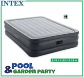 Materace turystyczne - Intex Queen Essential Rest With Fiber-Tech Bip Airbed, Grey, - miniaturka - grafika 1