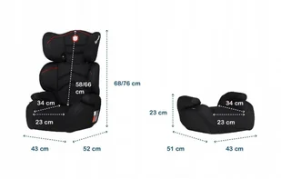 LIONELO Lars 15-36kg Sporty Black - Foteliki samochodowe - miniaturka - grafika 6