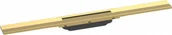 Odpływy liniowe - HANSGROHE 56043990 RainDrain Flex Element zewnętrzny odpływu 70 cm z możliwością przycięcia i do montażu w podłodze złoty optyczny polerowany - miniaturka - grafika 1