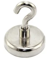 Dekoracje domu - first4magnetsTM first4magnets f4me48 m8-Hook-1 zacisk neodymowe magnesy z haczykiem M8, 95 kg wyciągnąć, metalowy, średnica 48 MM, srebrny, 25 x 10 x 3 cm F4ME48M8-HOOK-1 - miniaturka - grafika 1