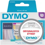 Papier do drukarek - Dymo Lw Etykiety uniwersalne 32x57mm 1000szt białe - miniaturka - grafika 1