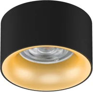 Oprawy, klosze i abażury - Maclean Oprawa podtynkowa tuba punktowa okrągła aluminiowa GU5.3 70x40mm kolor czarny/złoty MCE457 B/G - miniaturka - grafika 1