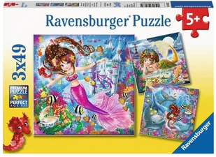 Ravensburger Puzzle 3x49 elementów Urocze syrenki - Puzzle - miniaturka - grafika 2