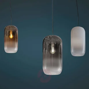 Artemide Gople szklana lampa wisząca, biała - Lampy sufitowe - miniaturka - grafika 3