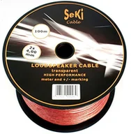 Kable - Seki Przewód głośnikowy 100 m  2 X 4 mm  100% CCA MIEDŹ; przewód audio  przezroczysty - miniaturka - grafika 1