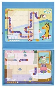 Tooky Toy Lumarko Gra Logiczna Tablica Magnetyczna Układanka Puzzle dla Dzieci 40 el.! TF185 Lek - Puzzle - miniaturka - grafika 2