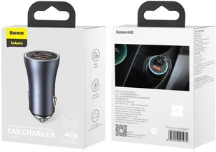 Baseus Baseus Golden Contactor Pro | Ładowarka samochodowa 2x USB Huawei FCP Quick Charge 3.0 Samsung AFC 40W TZCCJD-A0G - Ładowarki samochodowe Baseus Baseus Golden Contactor Pro | Ładowarka samochodowa 2x USB Huawei FCP Quick Charge 3.0 Samsung AFC 40W TZCCJD-A0G - Ładowarki samochodowe - miniaturka - grafika 19