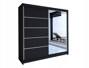 nowoczesna Szafa Przesuwna z lustrem Tedli III 180 - Szafy - miniaturka - grafika 2