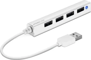Speedlink SNAPPY SLIM huby i koncentratory 480 Mbit/s Biały, Hub USB - Switche - miniaturka - grafika 2