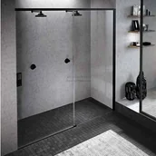 Ścianki i drzwi prysznicowe - Novellini Opera 2PH drzwi do wnęki rozsuwane 170 cm prawe czarne OPE2PH167D-1K - miniaturka - grafika 1