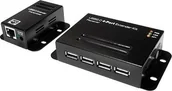 Huby USB - LogiLink HUB USB USB 2.0 Cat.5 Extender up to 50m w.4-port Hub POE UA0252 - miniaturka - grafika 1