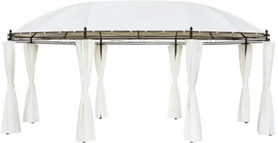 vidaXL Altana ogrodowa kolor śmietankowy 530x350x265 cm 42138 - Parasole ogrodowe - miniaturka - grafika 17