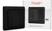 Systemy inteligentnych domów - Heatit Przycisk ścienny Heatit Z-Push Button 2 Z-wave (czarny) - miniaturka - grafika 1