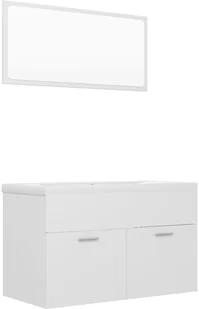 VidaXL Lumarko Zestaw mebli łazienkowych, biały, płyta wiórowa! 3071684 VidaXL - Meble łazienkowe - miniaturka - grafika 26