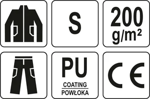 YATO KOMPLET PRZECIWDESZCZOWY DO CODZIENNEJ PRACY W DESZCZOWYCH WARUNKACH ROZ S YT-79710 - Odzież robocza - miniaturka - grafika 4