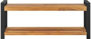VidaXL Lumarko Ławka, 120 cm, lite drewno tekowe 325276 VidaXL - Ławki do przedpokoju - miniaturka - grafika 2