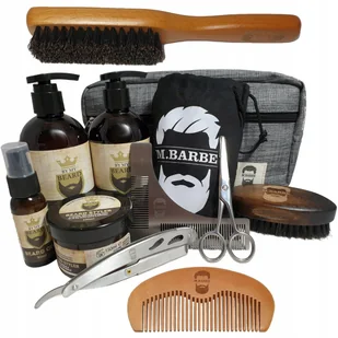 Zestaw Do Brody M.barbe Kosmetyki Nożyczki Brzytwa - Kosmetyki i akcesoria do pielęgnacji brody - miniaturka - grafika 2