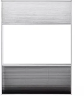 vidaXL Plisowana moskitiera okienna z roletą, aluminium, 60x80 cm vidaXL - Moskitiery - miniaturka - grafika 5