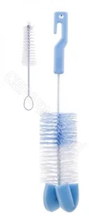 Canpol babies Canpol Babies CANPOL Szczotka z gąbką do mycia butelek i smoczków biała 3002410 - Środki do zmywarek - miniaturka - grafika 5