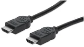 Kable - Manhattan 354097 Ultra High Speed kabel HDMI 8K@60Hz HEC Dynamic HDR VRR QMS QFT ALLM eARC 3D wtyczka HDMI na wtyczce ekranowana 1 m czarna - miniaturka - grafika 1