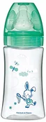 Butelki dla niemowląt - Dodie dodie Initiation+ Butelka antykolkowa 0-6 miesięcy Okrągły smoczek 3 stopnie przepływu 2 Walentynki zielony 270 ml - miniaturka - grafika 1