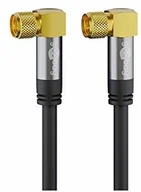 Kable - Goobay Kabel antenowy satelitarny czarny (135 dB typ), 4X ekranowany pozłacany, wtyczka F 90° > gniazdo F 90° 2,0 m czarny (PC-186A-VDE) - miniaturka - grafika 1