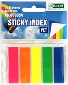 Zakładki indeksujące - D RECT Zakładki indeksujące 45x12/25 5kol neon PP - miniaturka - grafika 1