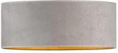Lampy sufitowe - LYSNE Plafon sufitowy DUBAJ VELVET fi 40 cm kolor szary ze złotym wnętrzem 14528V/8 kolor szary ze złotym wnętrzem - miniaturka - grafika 1
