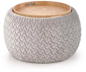 Inne meble do salonu - Halmar Bono mebel wielofunkcyjny pufa/stolik okrągły ze zdejmowanym wiekiem 6005 - miniaturka - grafika 1