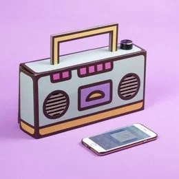 Pusheen - DIY Boombox , 2 x głośnik 3 W  (26 x 13 x 6cm) - Głośniki przenośne - miniaturka - grafika 4