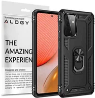 Etui i futerały do telefonów - Alogy Etui pancerne obudowa Stand Armor Ring do Samsung Galaxy A72 Czarne 10311X1 - miniaturka - grafika 1